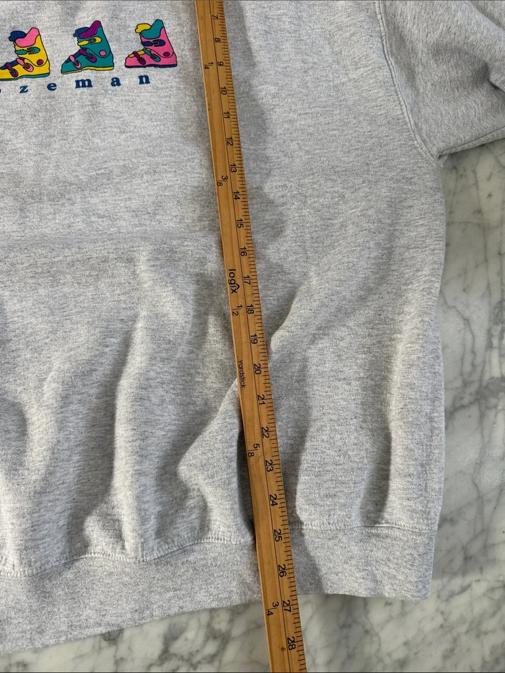Vintage Bozeman Montana Ski Boot CrewNeck Sweatshirt Sz Womens XL